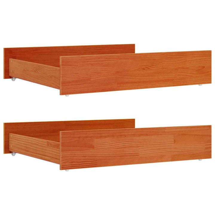 vidaXL Bettschubladen 2 Stk., Bettschublade mit Rollen, Schublade für Bett, Bettkasten Bettschubkast