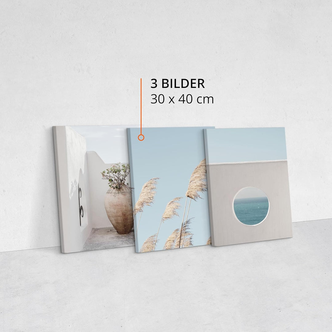 Muralo - Wandbilder Leinwand Set Aufhängefertig - Bilder für Wohnzimmer Schlafzimmer - Moderne Wandd
