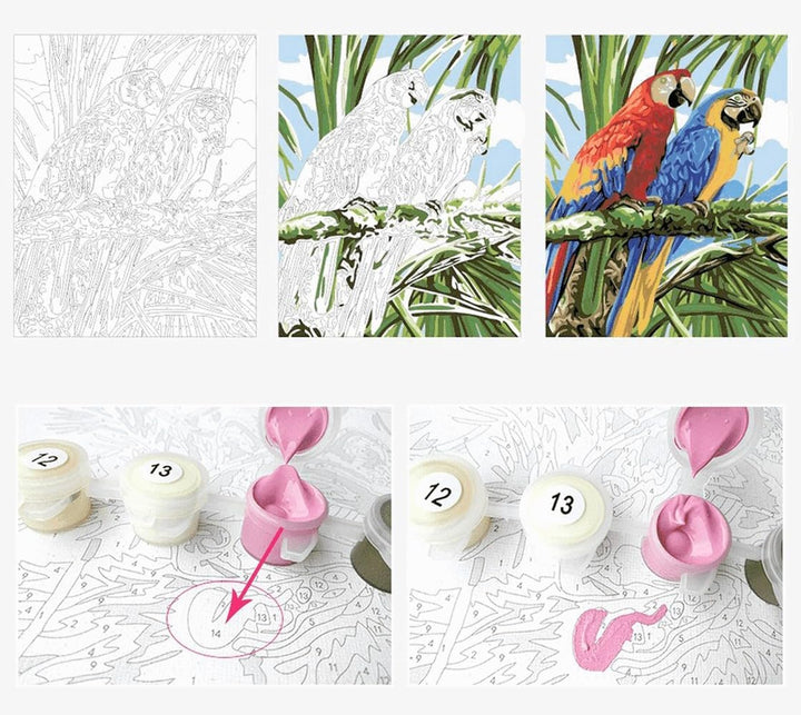 ARTNAPI Malen nach Zahlen Erwachsene mit Rahmen | DIY Handgemalt | Engel mit Blumenstrauss | Kit für