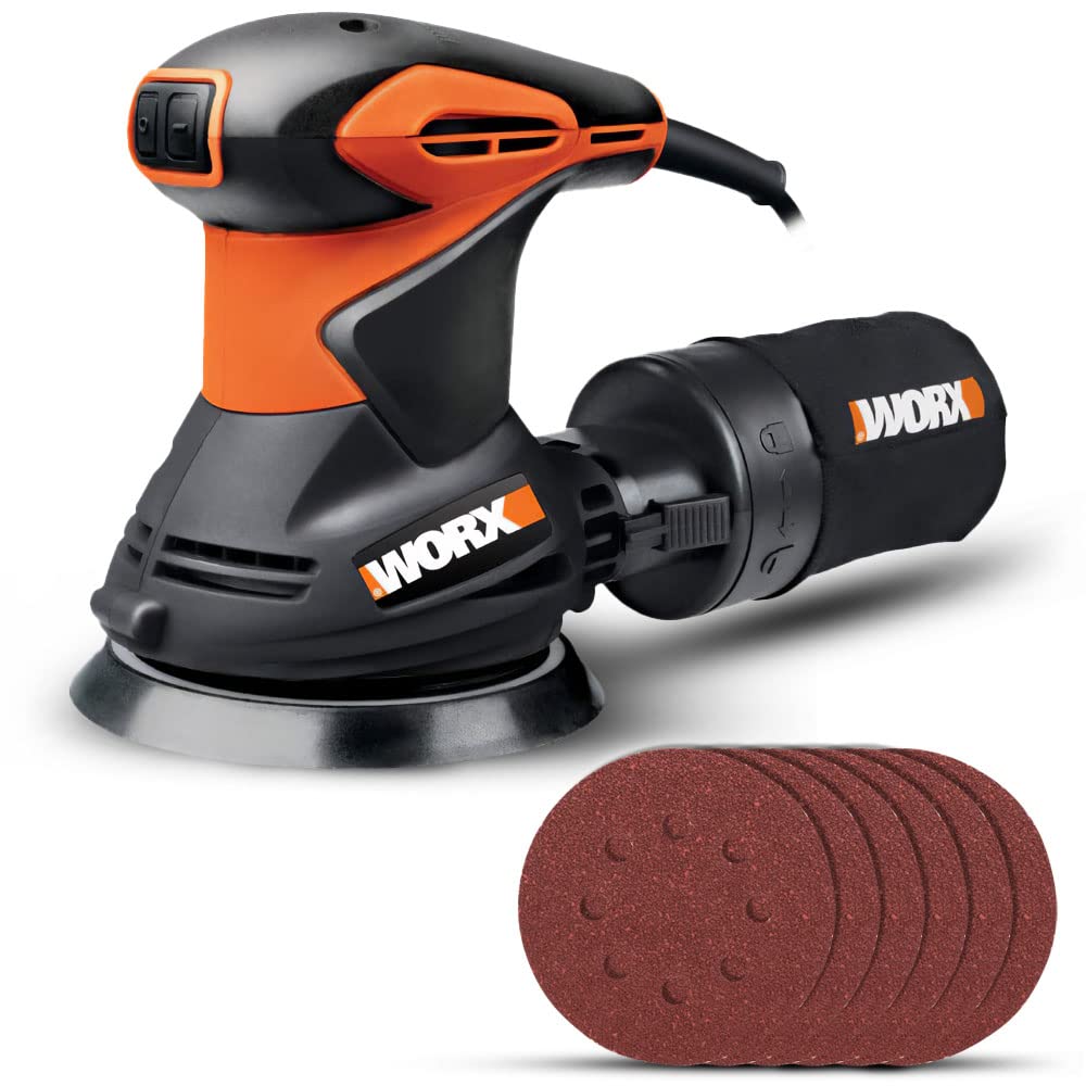 WORX WX652.1 Roto-Schwingschleifer 300W - Schleifdurchmesser 125 mm - Schleifen auf Vielzahl von Mat