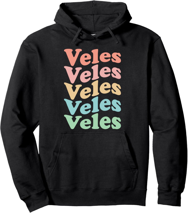 Vintage 70er Jahre Mazedonien Hippie City – Retro Veles Pullover Hoodie