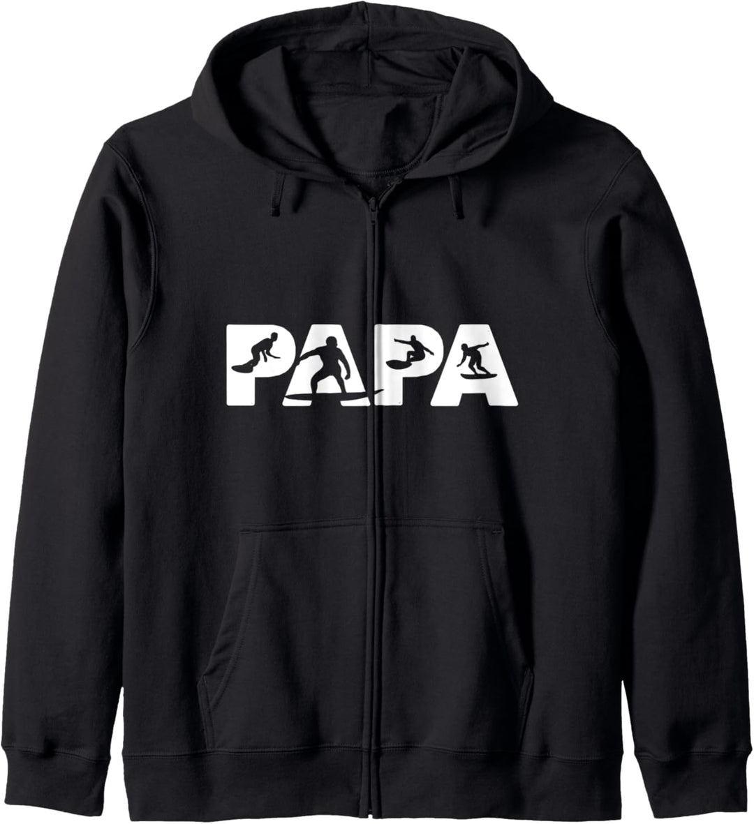 Surfender Papa, Lustiger Papa Surfender Vater Geschenk Kapuzenjacke