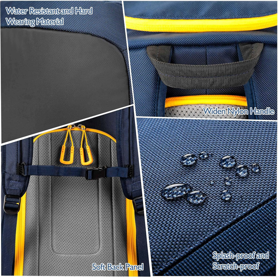 Unigear Skischuhtasche mit Helmfach und Rucksackgurten, Skirucksack Skischuhrucksack mit Helmtasche,