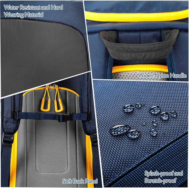 Unigear Skischuhtasche mit Helmfach und Rucksackgurten, Skirucksack Skischuhrucksack mit Helmtasche,