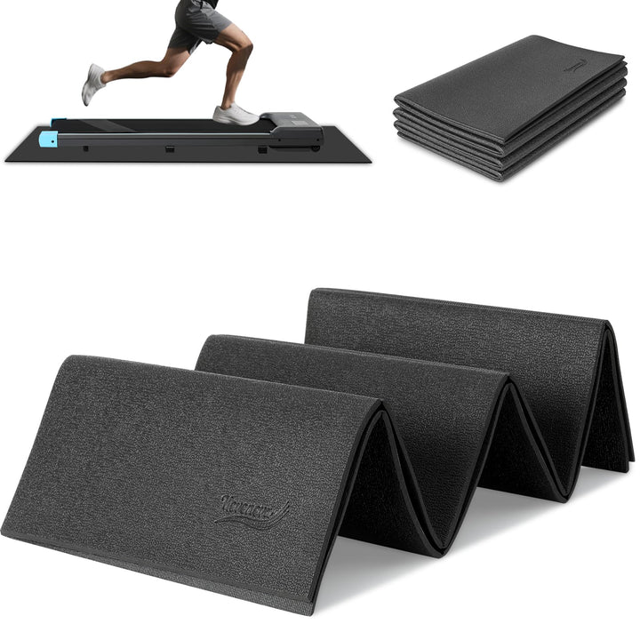 Faltbare Bodenschutzmatte Fitnessgerät (120*80/200*90 cm) - Laufband Matte 6mm Dicke - langlebig, ru