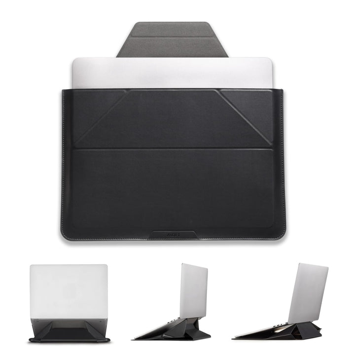 MOFT Laptoptasche Hülle &amp; Laptop Ständer für 13-14 Zoll Laptop, Vegan Leder Laptoptasche mit Erweite