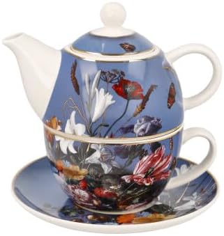 Goebel Teekanne Artis Orbis Sommerblumen von Jan Davidsz de Heem aus New Bone China, Grösse: 15,5x15