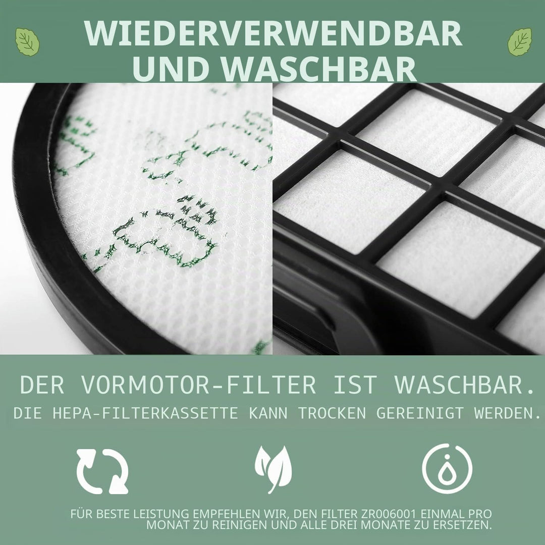 2 Filter Set für Rowenta RO69xx RO6984EA RO6941EA RO6963EA RO6921EA RO6971EA RO6993EA, Rowenta X-Tre