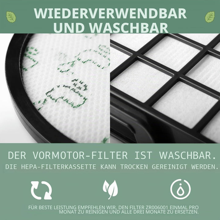 2 Filter Set für Rowenta RO69xx RO6984EA RO6941EA RO6963EA RO6921EA RO6971EA RO6993EA, Rowenta X-Tre