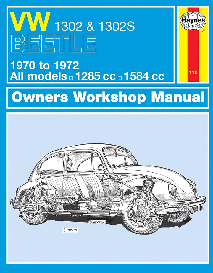 VW 1302S Super Beetle Owner's Workshop Manual, Taschenbuch