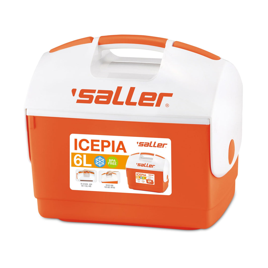 saller Kältebox ca. 4l orange-weiss, orange-weiss
