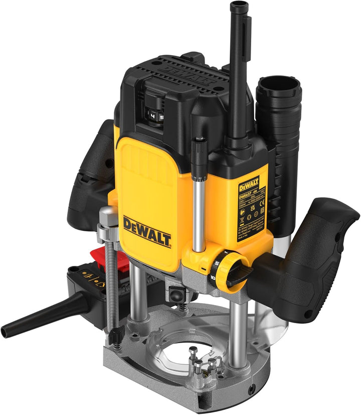 Dewalt 2.300 Watt Oberfräse DWE627KT (Leerlaufdrehzahl 9.000-22.000 min-1, Fräskorbhub 80 mm, max. F