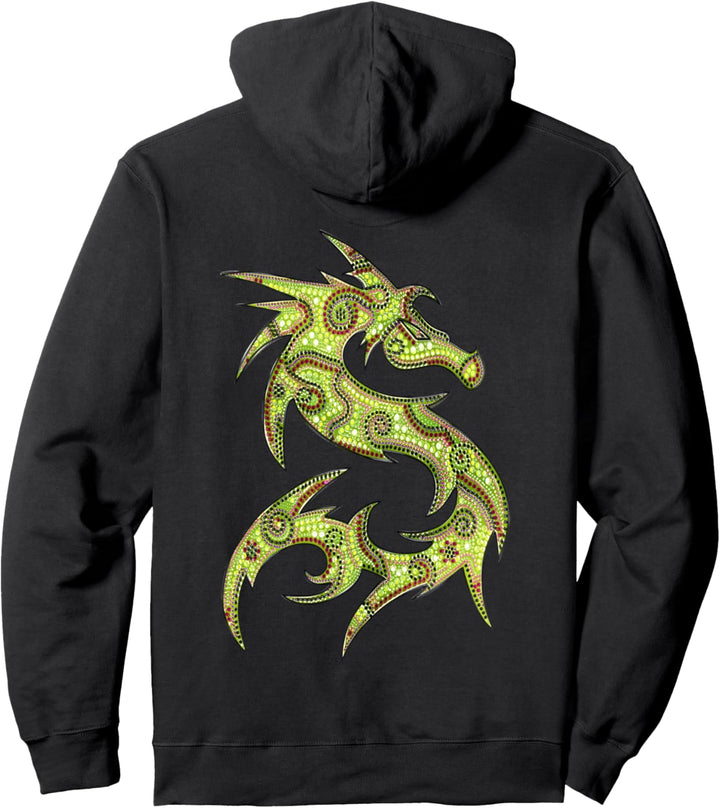 FANTASY DRAGON - dot painting art 4 - Fan Fun Pullover Hoodie