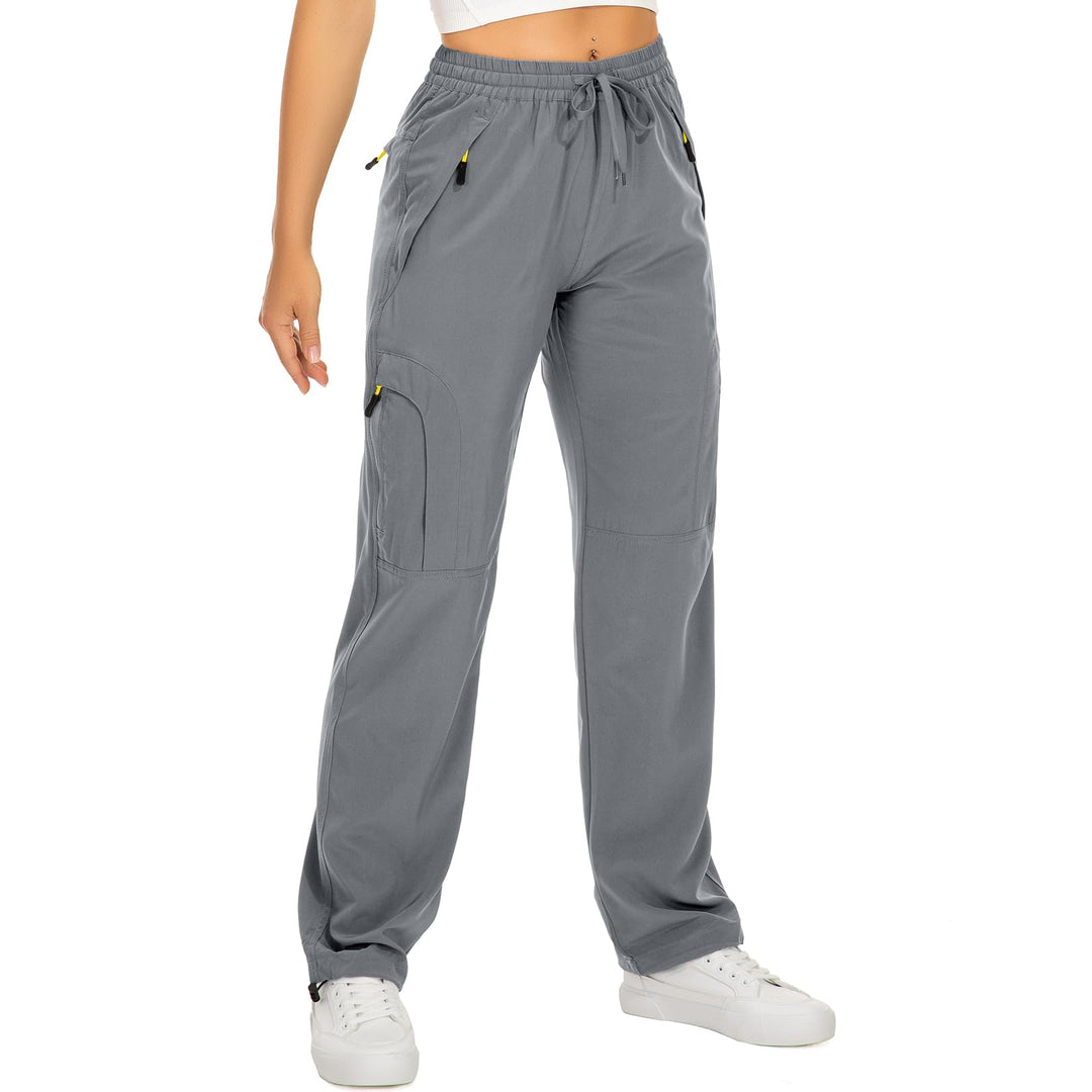 yeyity Wanderhose Damen Leichter Quick Dry Outdoorhose Atmungsaktiv Cargohose UV-Schutz Trekkinghose