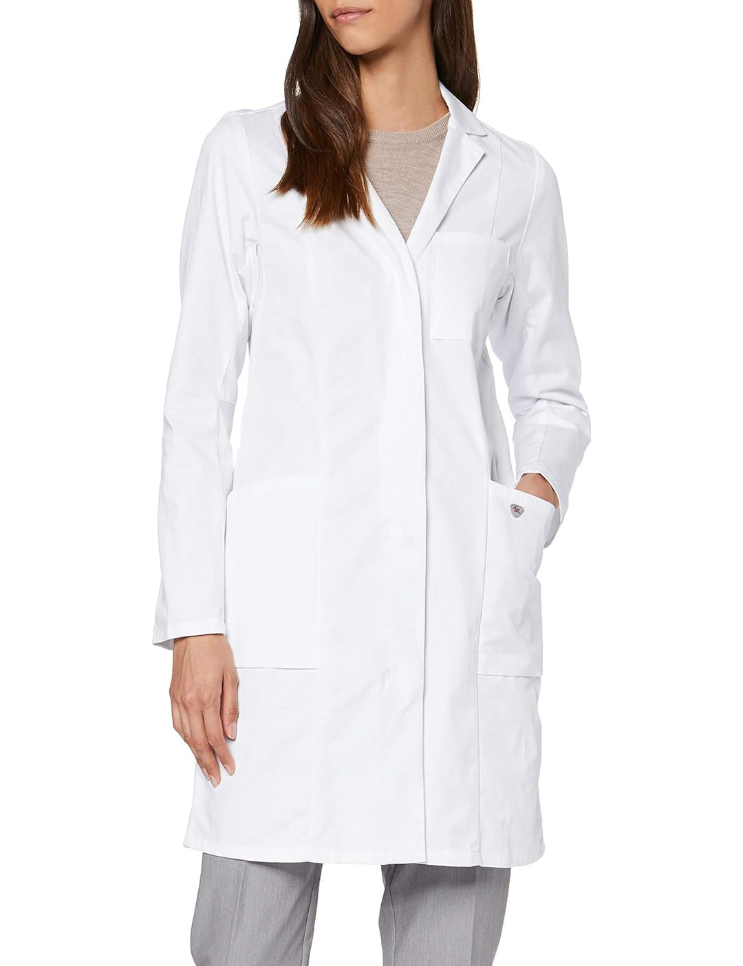 BP Med Coats 1754-130-0021 Arztkittel für Damen - Langärmelig - Reine Baumwolle - Normale Passform -