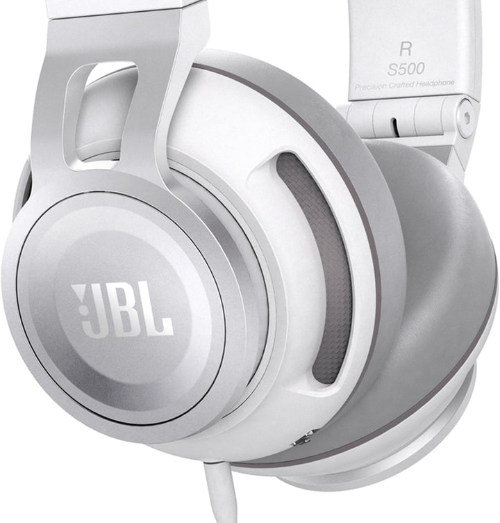 JBL Synchros S500 Over-Ear Kopfhörer mit Apple/Universal Fernbedienung und Mikrofon - Weiss, Weiss