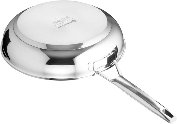 Schulte-Ufer Bratpfanne ASTRAL mit UniverSUS-Oberflächenstruktur, ohne PFAS/PTFE, 64456-28, Edelstah