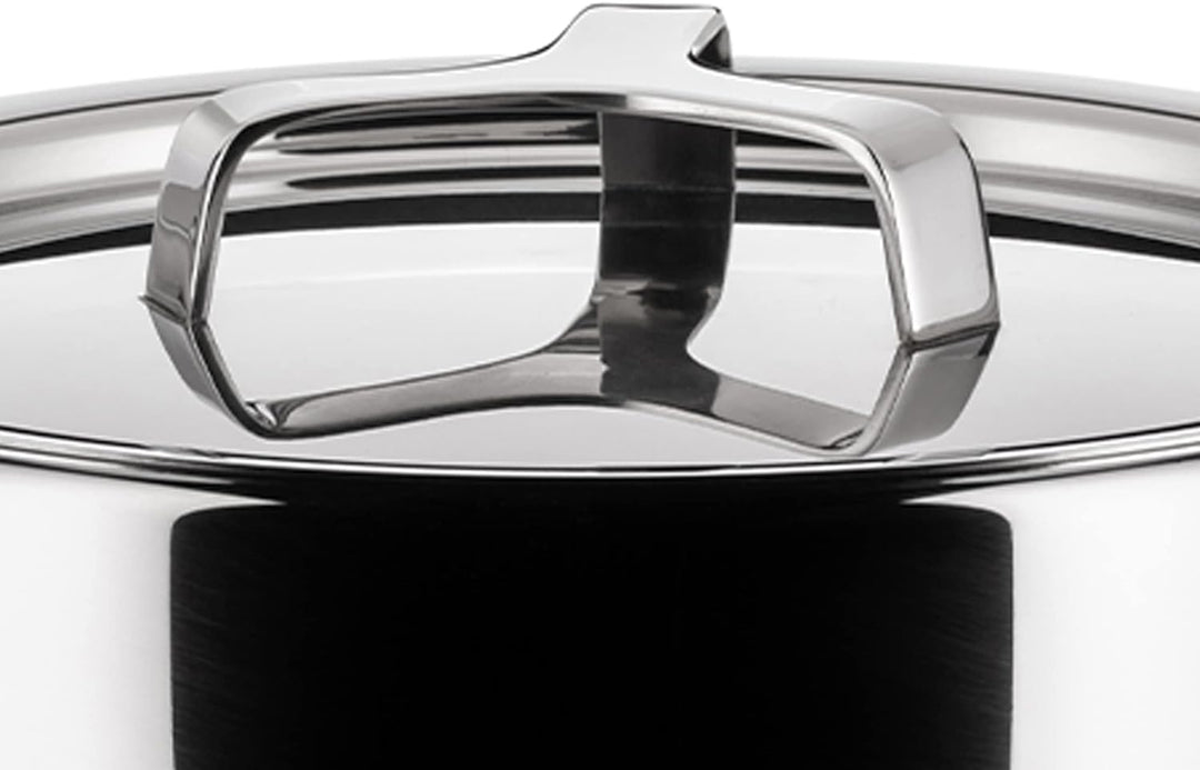 Alessi POTS & Pans Topf, Edelstahl, Silber, 20 cm, 20 cm
