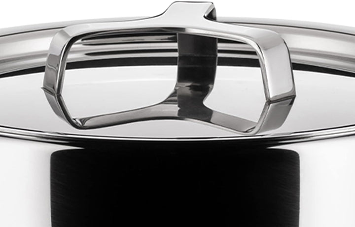 Alessi POTS & Pans Topf, Edelstahl, Silber, 20 cm, 20 cm