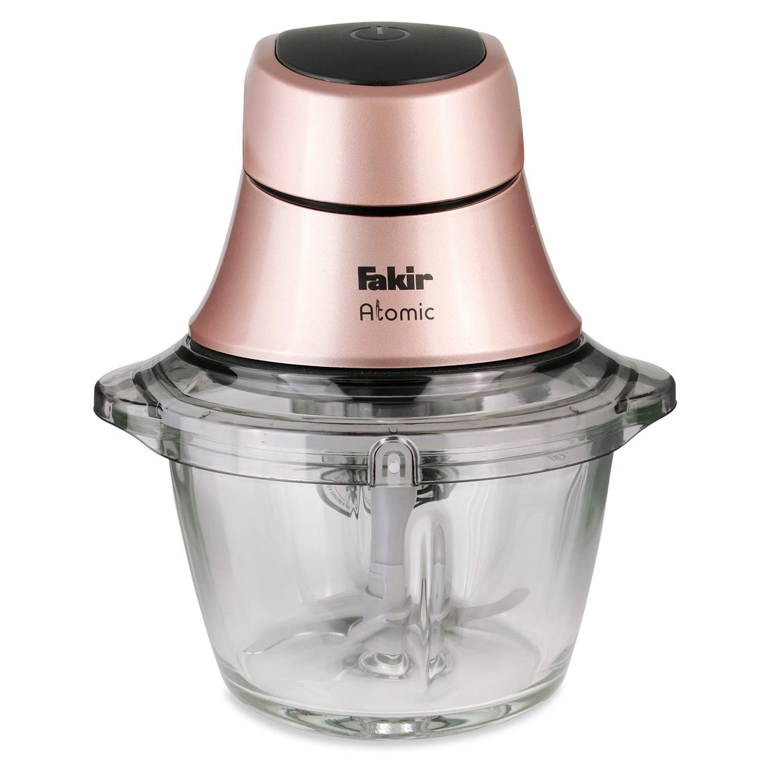 Fakir Atomic/Multi-Zerkleinerer, Universal-Schneider, elektrisch, Edelstahl-Messer, 1 Liter Glasbehä