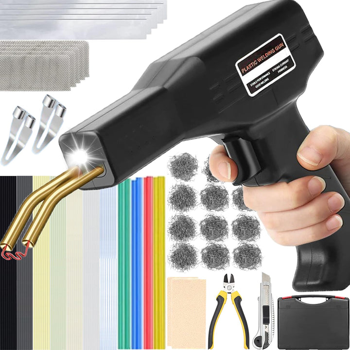 220W Kunststoff Schweissgerät, 2-in-1 kunststoff Schweissen Maschine mit 800PCS Schweissnägel (6-Mod