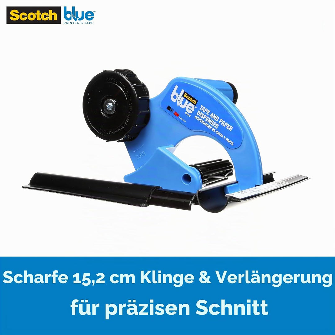 ScotchBlue Abdeckband- und Papierabroller, 1 Handabdeckgerät – geeignet für Maler- und Dekorationsar