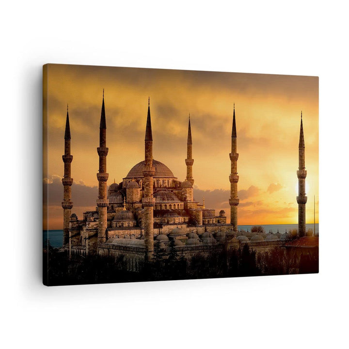 Bilder auf Leinwand Sonnenuntergang istanbul türkei reise Leinwandbild 70x50cm Wandbilder Dekoration