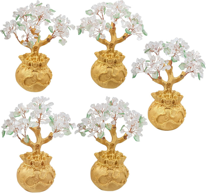 Nupuyai Bergkristall Kristall Baum Feng Shui Edelstein Baum, Glücksbaum, Geldbaum Geschenk, Hochzeit