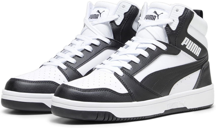 Puma Unisex Rebound V6Sneaker 44.5 EU Puma White Puma Black Shadow Gray Puma White, 44.5 EU Puma Whi