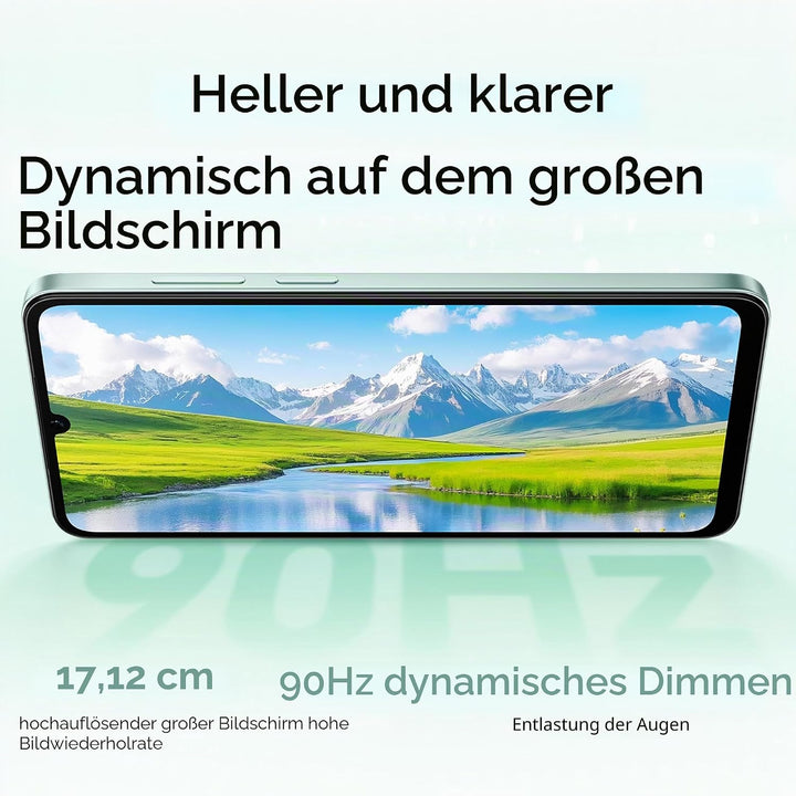Honor X5c Plus Smartphone, 4 GB, 128 GB, 17,9 cm (6,74 Zoll), Cyan Ozean Standard Standard Original,