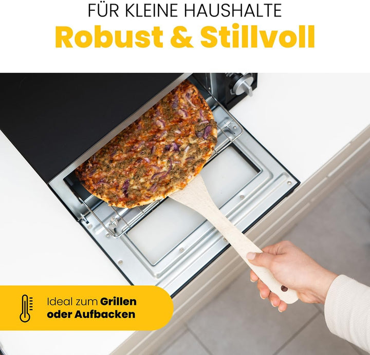 Bomann MPO 622461 CB Multi-Pizzaofen, Ober- und Unterhitze im Kombibetrieb möglich, Ca. 12 Liter Bac