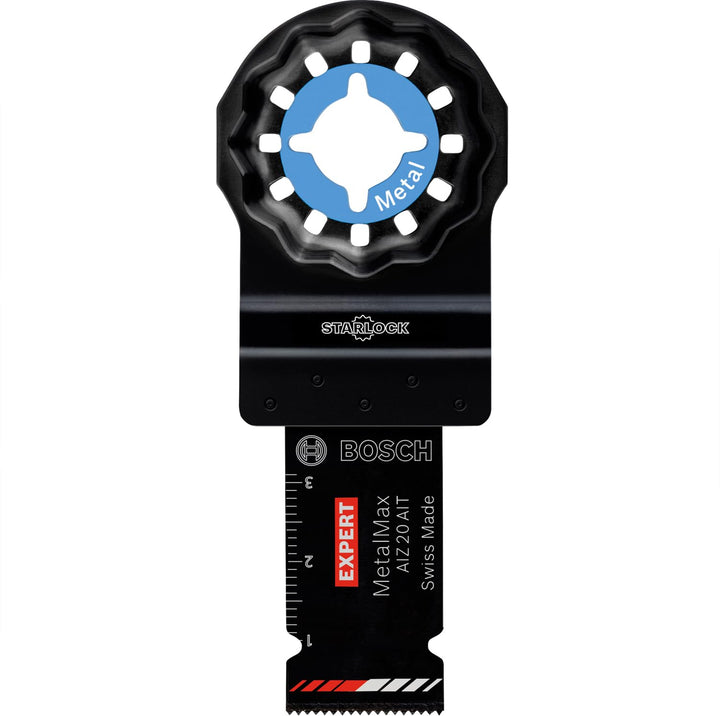 Bosch Professional 5x Sägeblatt Expert MetalMax AIZ 20 AIT (für Stahl, Edelstahl, Breite 20 mm, Zube