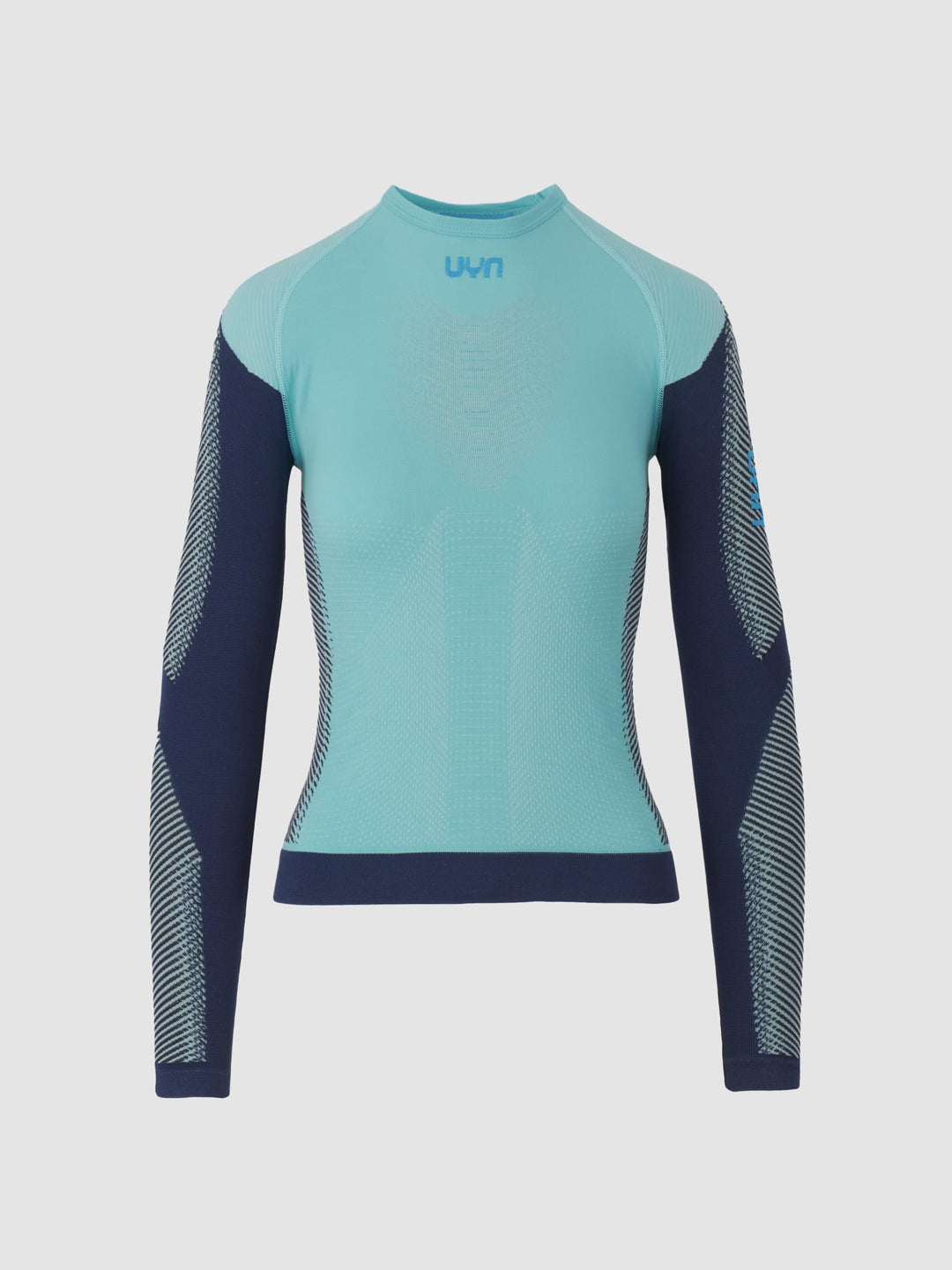 UYN Damen Running Pb42 Ow Long_sl T-Shirt L Blau/Pfau Pracht, L Blau/Pfau Pracht