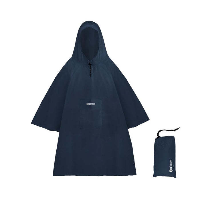 Dönges 4-in-1 Regenponcho mit Ärmeln in 4 Farben | Atmungsaktiv, Wasserdicht & Vielseitig mit Brustt