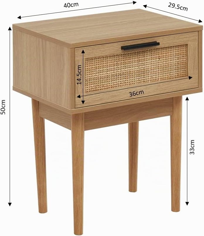 BAÏTA Amana Nachttisch, Holz,