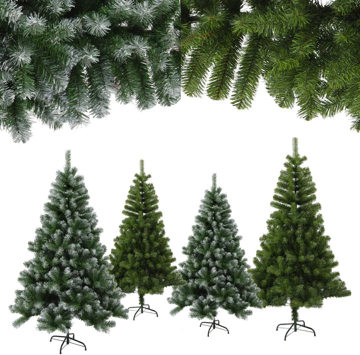 Trade-Shop künstlicher Weihnachtsbaum 90cm (Ø ca. 55 cm) mit 120 Spitzen und Schnellaufbau Klapp-Sys