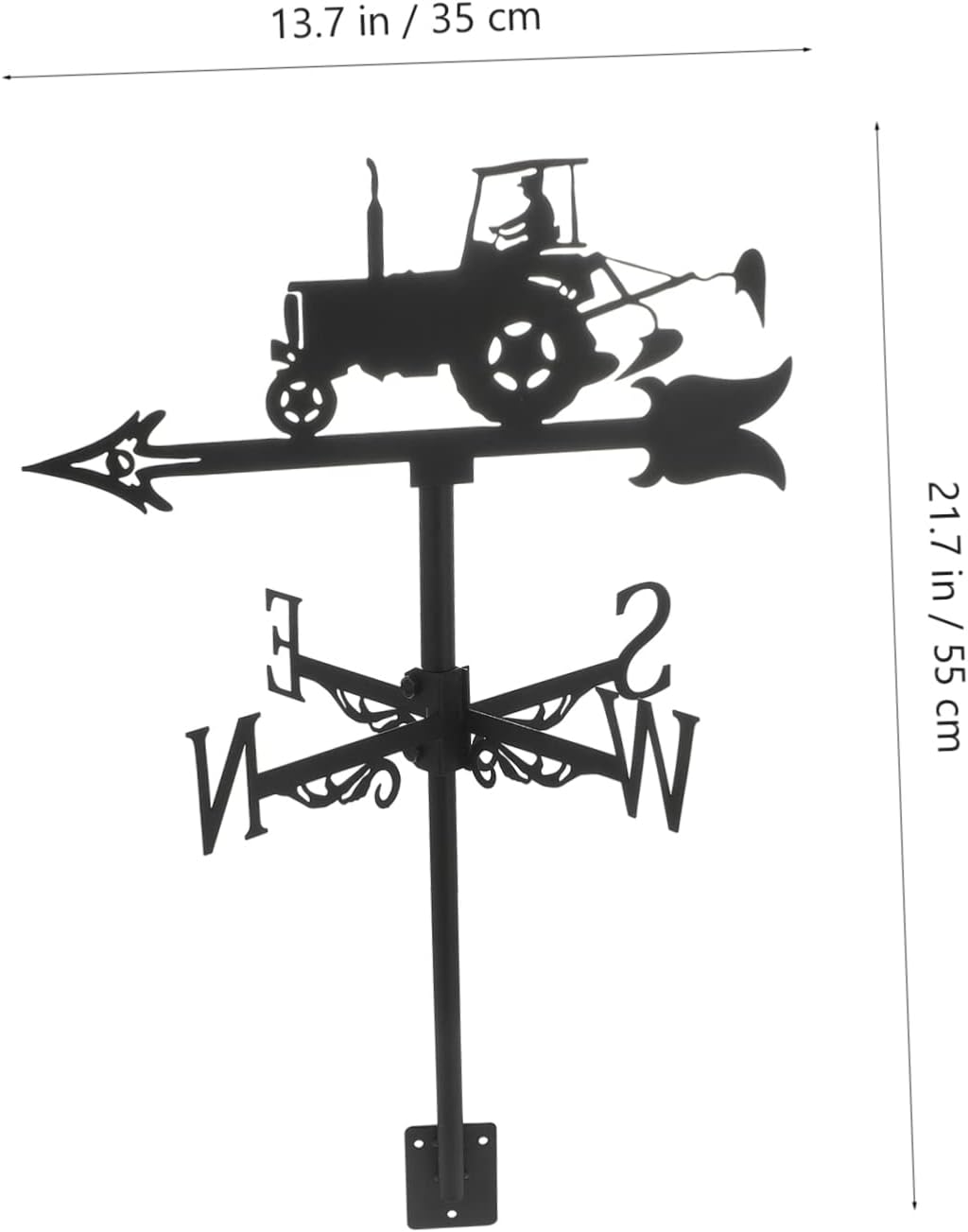 Cabilock Gartenpflock Aus Metall Wetterfahne Metall Weathervane Windrichtung Weather Vane Für Outdoo