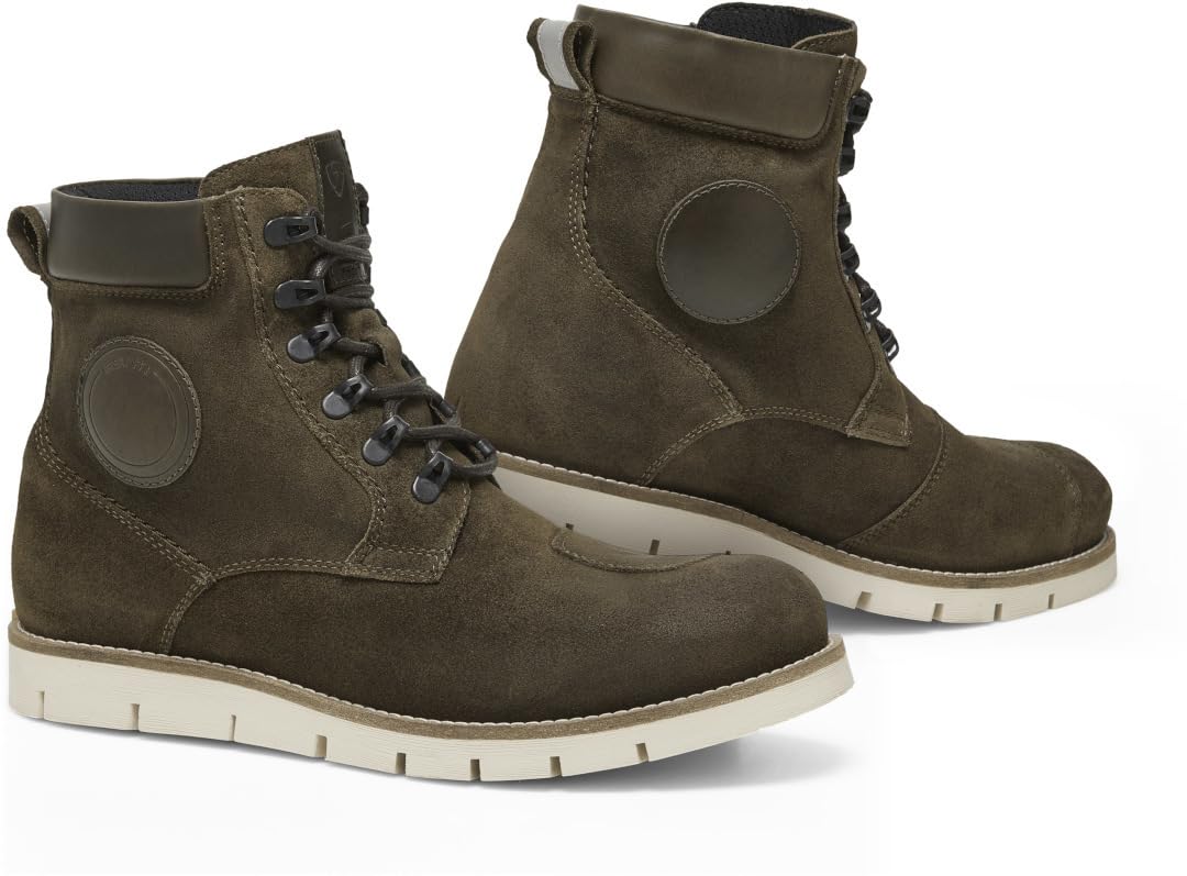 REV'IT! Revit Ginza 3 Motorrad Stiefel, oliv, 41 | Leder Oliv 41 EU, Oliv 41 EU