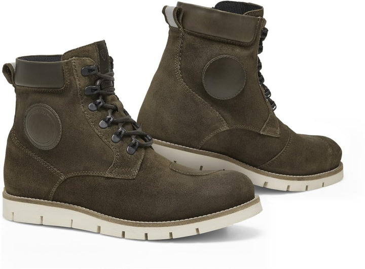 REV'IT! Revit Ginza 3 Motorrad Stiefel, oliv, 41 | Leder Oliv 41 EU, Oliv 41 EU
