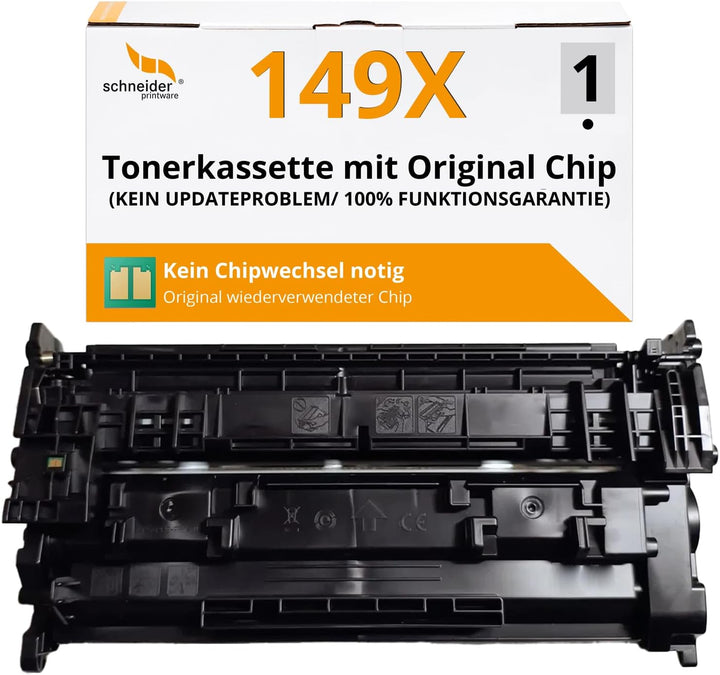 schneiderprintware [Mit Original-Chip | wiederverwendet] Toner kompatibel mit 149A W1490A 149X W1490