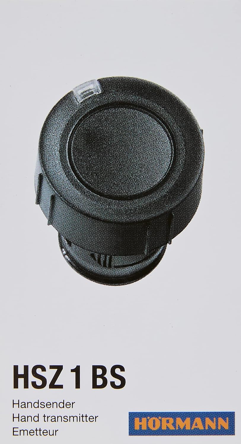 Hörmann Handsender HSZ1 868-BS, praktischer 1-Tasten-Garagentoröffner, Funkfernbedienung mit BiSecur