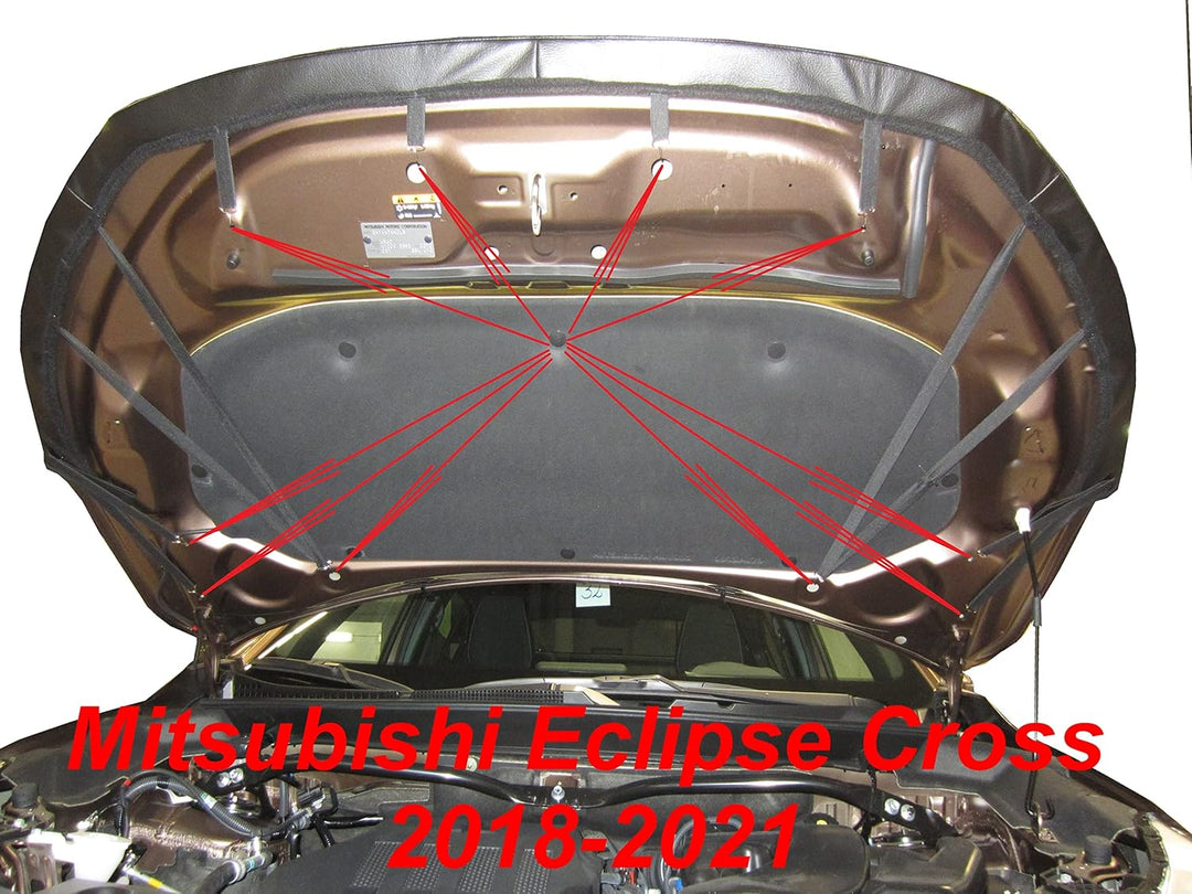 Auto-Bra AB3-00601 Carbon Optik kompatibel mit Mitsubishi Eclipse Cross Bj. 2018-2021 Haubenbra Stei