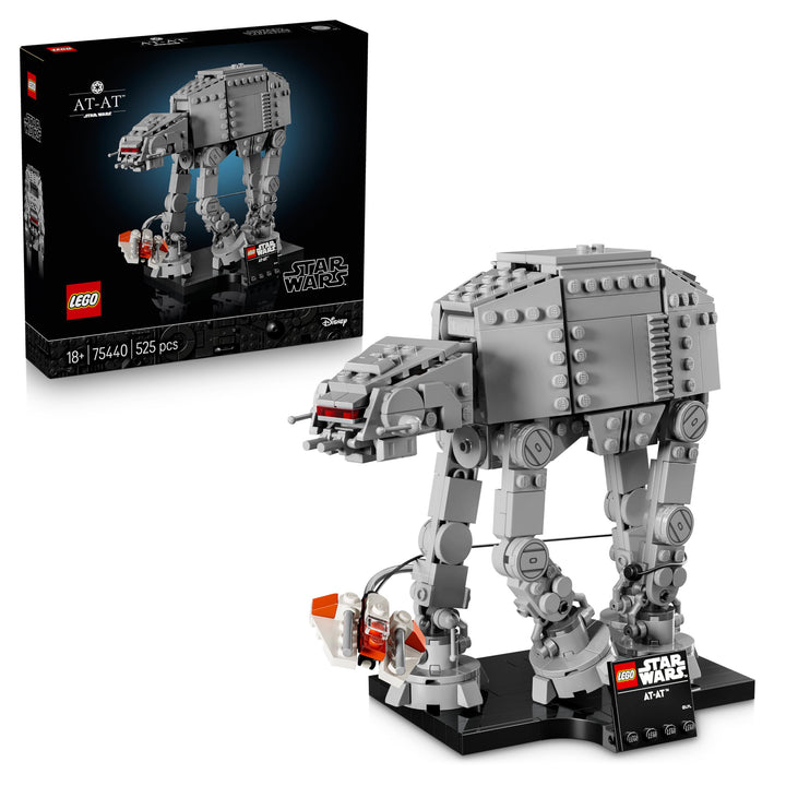LEGO Star Wars 75440 at-at - Modellbau-Set für Erwachsene - Display Modell mit Snowspeeder, Ständer
