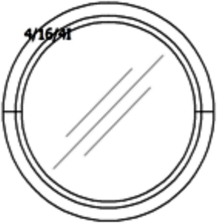 Rundfenster - Bullauge - Festverglasung (FiB) - Durchmesser: 100cm - weiss - 60 mm Profil - 2-Fach-V