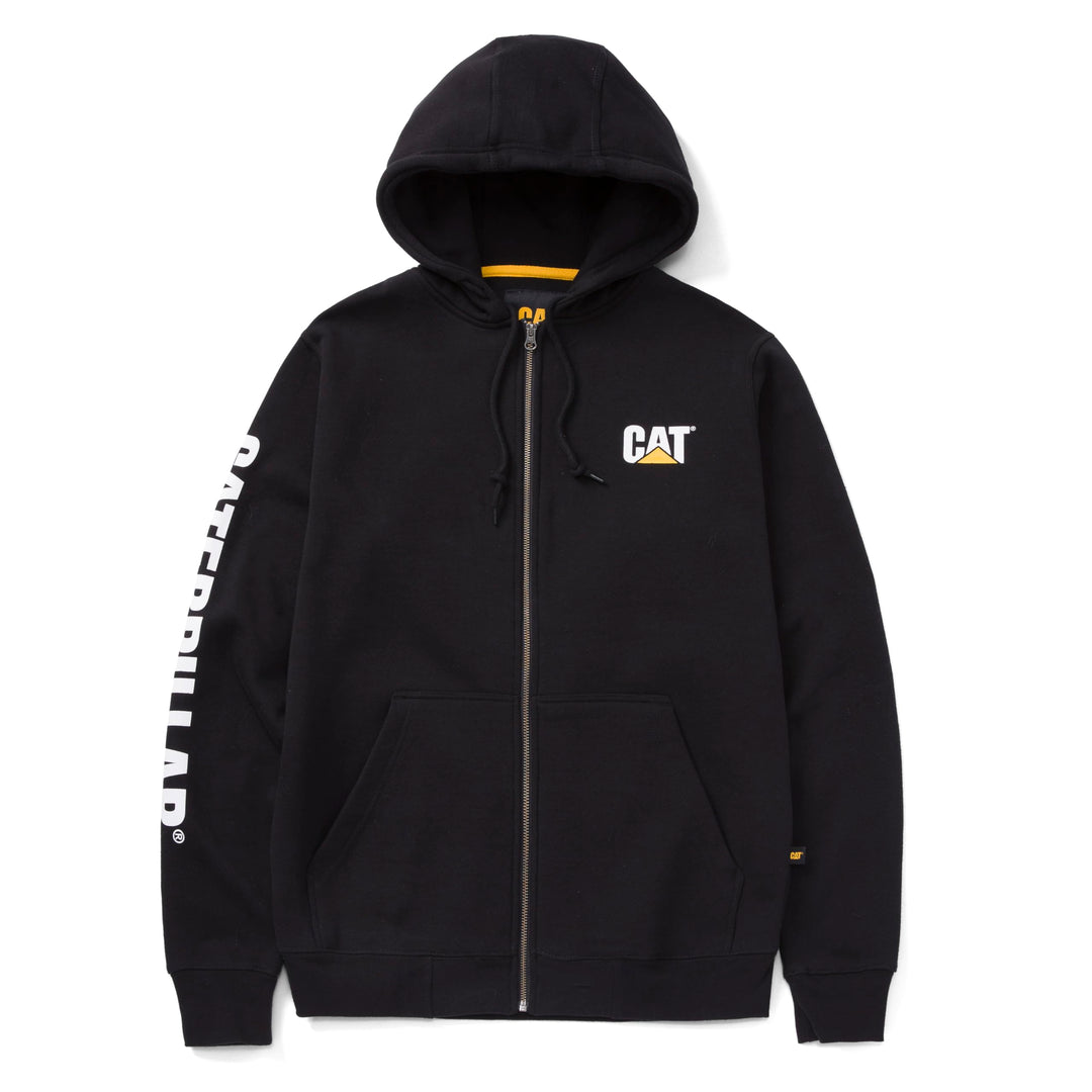 CAT Herren Caterpillar Full Zip Hooded Sweatshirt Sweatshirt (1er Pack) L Schwarz, L Schwarz