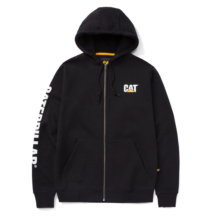 CAT Herren Caterpillar Full Zip Hooded Sweatshirt Sweatshirt (1er Pack) L Schwarz, L Schwarz