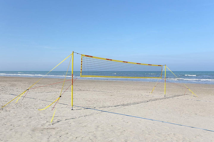 Funtec Pro Beach Set - transportable Beachvolleyball-Netzanlage für Top-Sport
