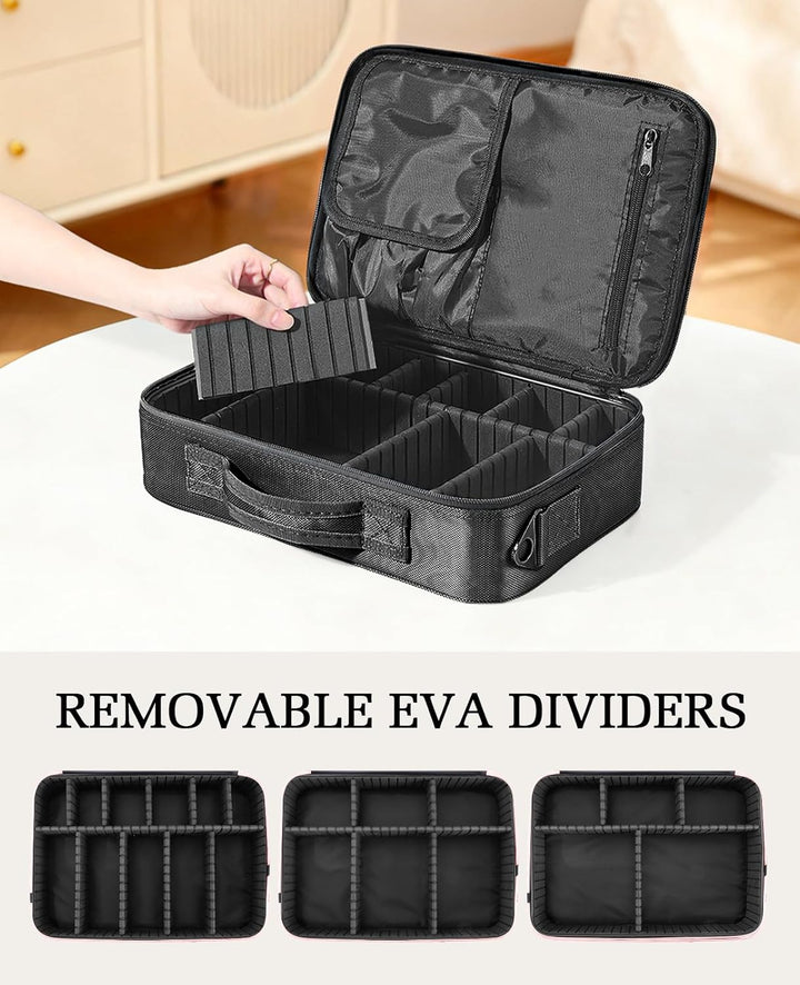 Luxspire Kosmetik Aufbewahrungsbox, Wasserdicht Kosmetikbeutel Reissverschluss Make-up Organizer Ver