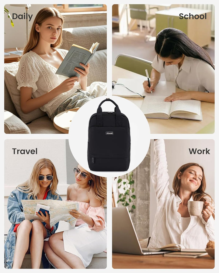 LOVEVOOK Laptop Rucksack Damen, 15,6 Zoll Schulrucksack Teenager mit Laptopfach, Schultasche Mädchen