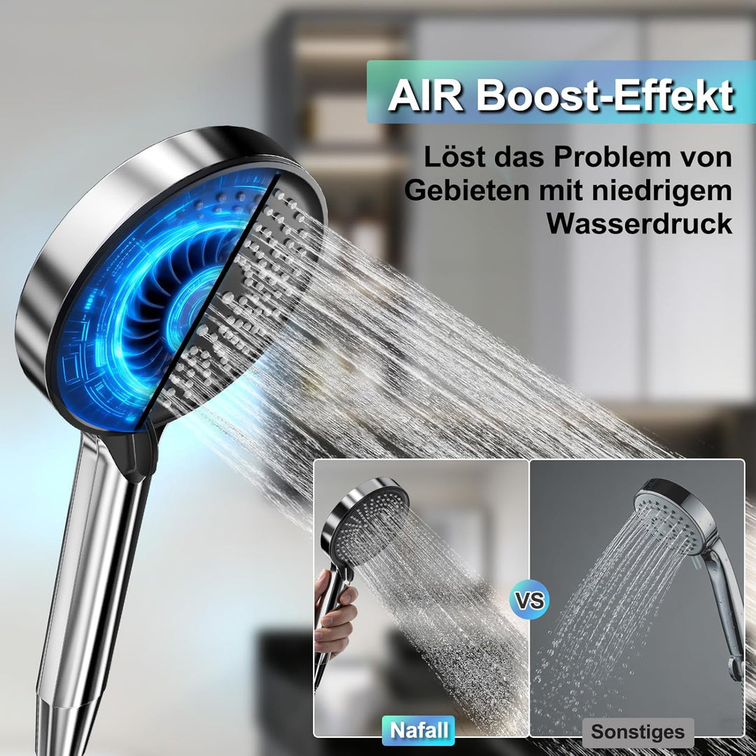 Hochdruck Duschkopf, Grosser Duschkopf mit 3 Modi, Duschbrause (115 Mm) mit Starkem Hochdruck Wasser